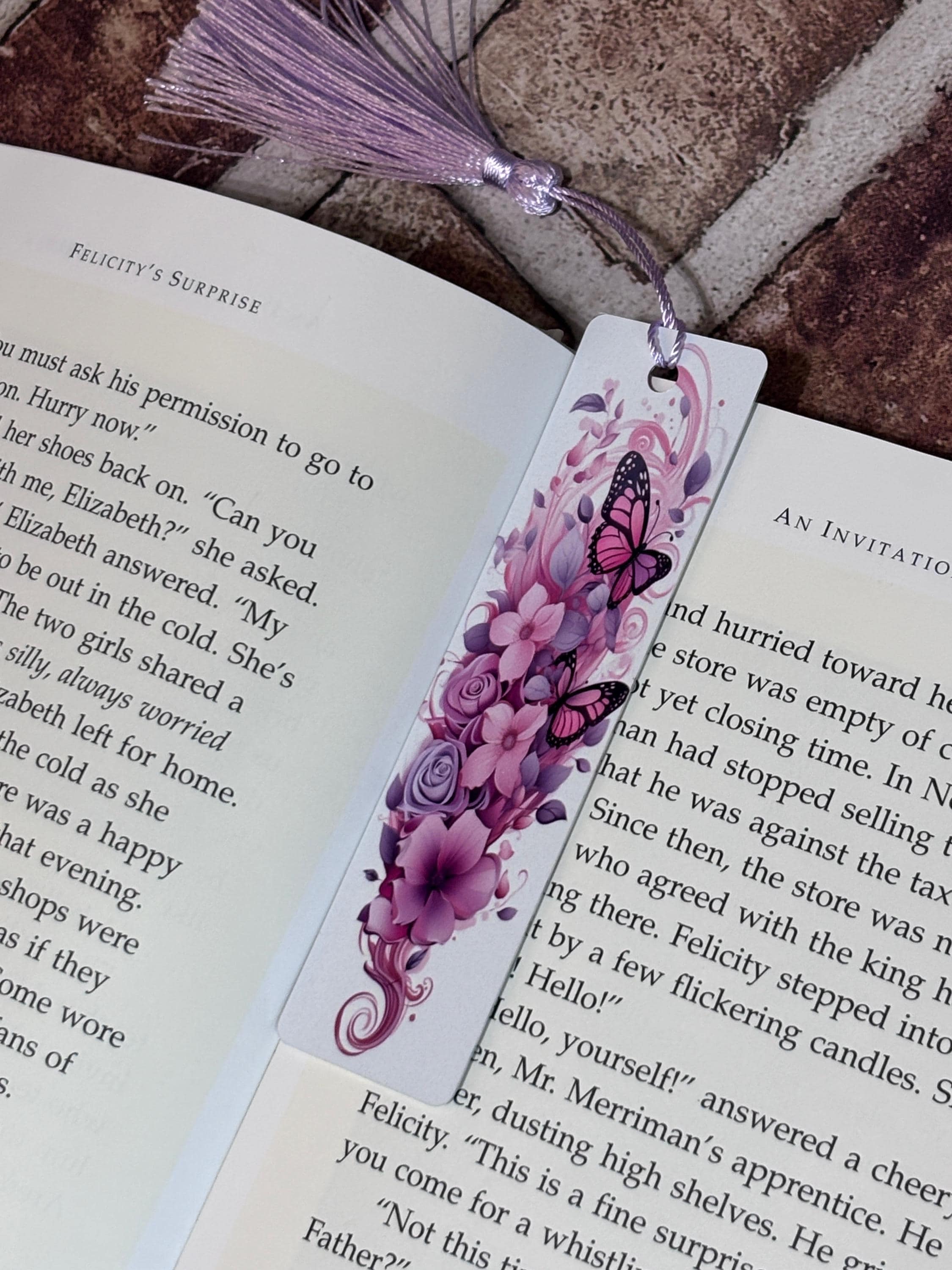 Bookmark Double Sided with Tassel Multiple Designs