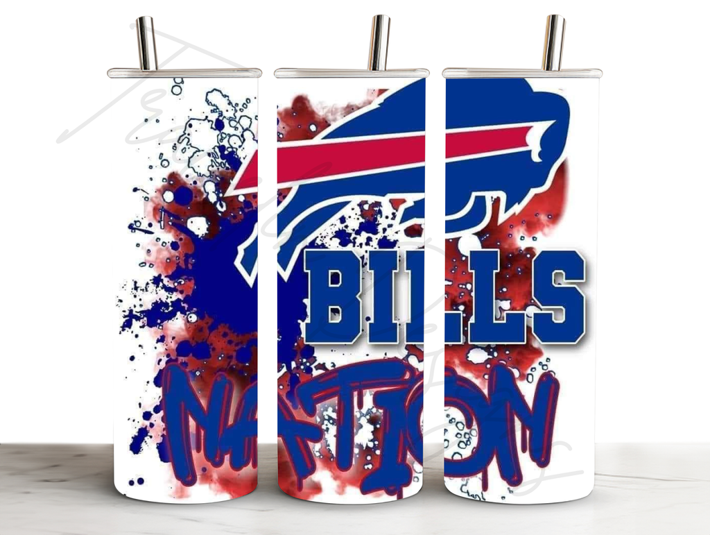 20oz Bills Stainless Steel Tumbler Buffalo