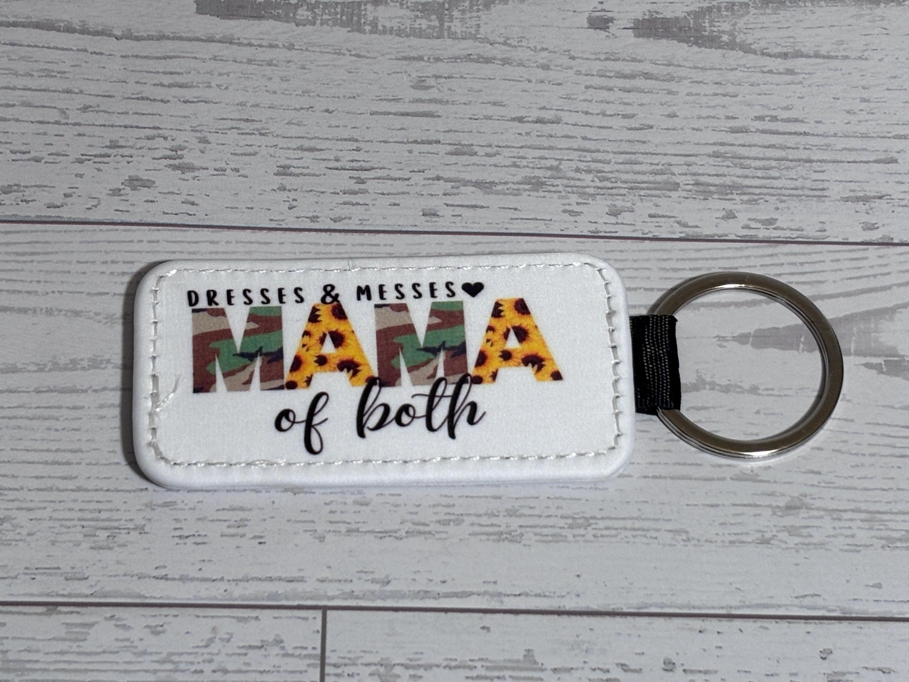 Keychain Leather key Chain Dog Funny Keychain Mom Bruh Reading